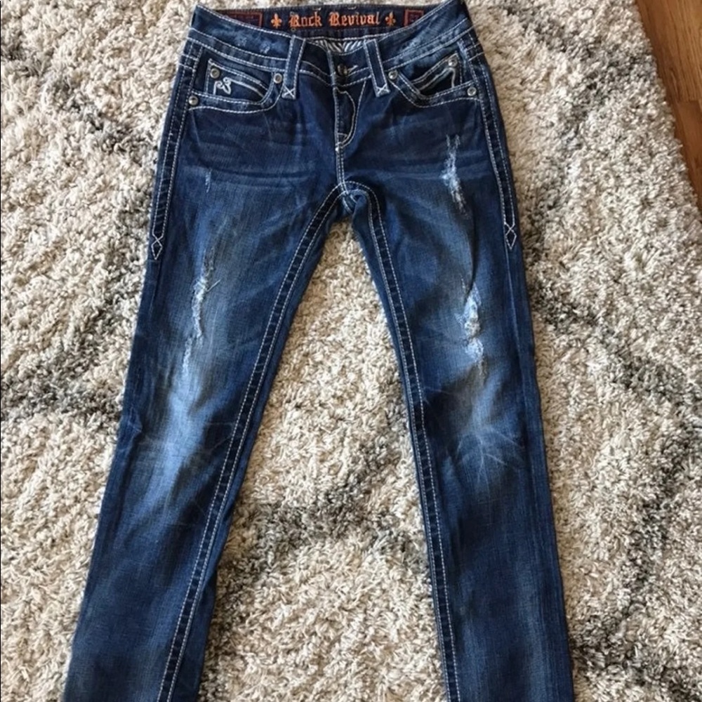 Rock revival skinny jeans. size 27.